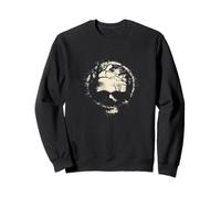 Forest Skull Moon Ring Surreal Ghostly Gothic Horror Graphic Sweatshirt