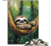 Forest Sloth JigsawPuzzle 1000 Pieces for Teenagers, Fun Games Wall Decoration Unique Birthday And Xmas Gifts (26x38cm)