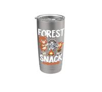 Forest Snack Buddy Raccoon Bear Squirrel Campfire Stainless Steel Insulated Tumbler