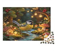 Forest Songbird 1000 Piece Jigsaw Puzzle Paper Puzzle for Adults Enchanted Light Scene Relaxing Home Decor Gift for Focus and Family nan