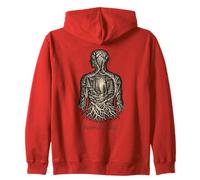 Forest Soul Human Nature Dark Academia Cottagecore Gothic Zip Hoodie
