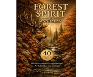 Forest Spirit Mandalas: Nature-Inspired Animal Coloring Book for Adults