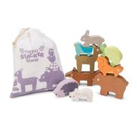 Le Toy Van - Wooden Petilou Forest Stacker & Bag Educational Balancing Activity Toy | Suitable For Age 18+ Months