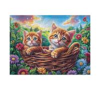 Forest Stream Secret Realm 500 Piece Count Premium Jigsaw Puzzle Animal Oil Painting Pet For Adults Teens 14+ Concentration Training Indoor Game Family Game Night Sturdy Paperboard 500 PCS