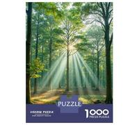 Forest Sunlight 1000 Piece Jigsaw Puzzle Paper for Adults Sun Rays Puzzle Game for Family Relax Decor Gift 70x50cm/1000pcs