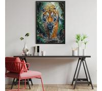 Forest Tiger 1000 Piece Jigsaw Puzzle for Adults Animal Pets Home Office Wall Art Productivity Boost Precision Cut for Remote Workers 1000 PCS