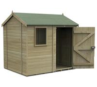 Timberdale 8x6 Tongue and Groove Pressure Treated Reverse Apex Wooden Garden Shed