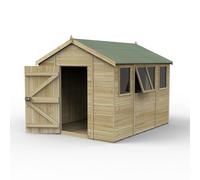 12' x 8' Forest Timberdale 25yr Guarantee Tongue & Groove Pressure Treated Apex Shed â 4 Windows (3.65m x 2.52m)