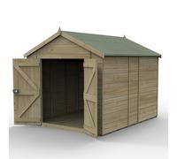 Forest Timberdale Apex Shed - Double Door, Windowless - 10ft x 8ft (Installed)