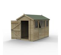 Forest Timberdale Apex Shed - Single Door, 4 Windows - 10ft x 6ft (Installed)