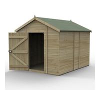 10' x 8' Forest Timberdale 25yr Guarantee Tongue & Groove Pressure Treated Windowless Apex Shed (3.06m x 2.52m)