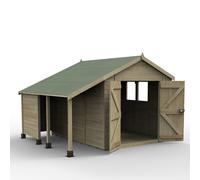 Timberdale T&G Pressure Treated Apex Garden Shed - 10x8 / Installation Included