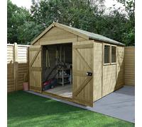Forest Timberdale Double Door Apex Shed - 10 x 8ft