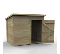 Forest Timberdale Pent Shed - Single Door, Windowless - 8ft x 6ft (Installed)