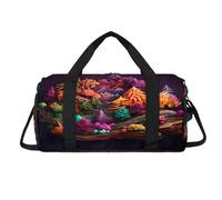 Forest Tree Landscape Magic Sport Duffel Bag with Shoes Compartment Overnight Weekender Bags Travel Gym Luggage Organizer for Women Men Kids Girls Boys