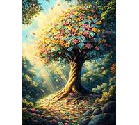 Forest Tree of Life 1000-piece Jigsaw Puzzle Set Animal Pets For Adults Teens 14+ Logic Skill Indoor Game Family Game Night Summer Recycled Cardboard 1000 PCS