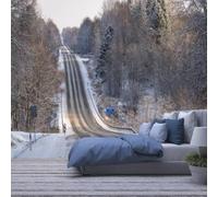 Forest Trees Landscape 350(W) X256(H) Cm 3D Wall Murals Wallpaper, 3D Wall Mural Space Decor Paintings Pre-Paste Wall Paper, Suitable for Tv Background Wall Living Room and Bedroom Wal-2557756