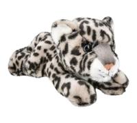 Forest & Twelfth 9.5" Snow Leopard Laying Stuffed Animal, Lifelike Soft Plush Toy for Cuddles, Bedtime, Play, Huggable Plushie for Sleeping, Home Décor, Snuggly Gift for Kids (Snow Leopard)