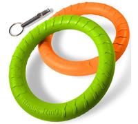 Forest & Twelfth Dog Fitness Ring & Training Whistle - Set of 2 Agility Exercise Dog Rings, Obedience Training Whistle Tool, Dog Water Toys, Durable Dog Training Rings for Puppy, Dog Pool Float Toy