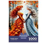 Forest Twin Goddess Jigsaw Puzzles Puzzles for Adults Kids. 1000 Piece Interesting Great Gifts Challenge Toy Educational Game Home Decoration for Adults& Kids Age 14 Years Up 70x50cm/1000pcs