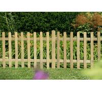 Forest Ultima Pale Picket Fence Panel 6ft x 3ft (1.83m x 0.9m) Treated Timber (Pack of 3)