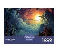 Forest Unique 1000 Piece Jigsaw Puzzle for Adults Forest Series Colourful Puzzling Challenging & Brainteasing Adult Jigsaws 100% Recycled Cardboard Puzzle Game for The 5
