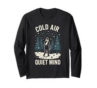 Forest Walk Overthinker Mental Reset Gift Idea Long Sleeve T-Shirt