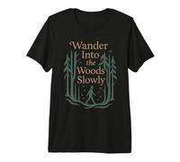 Forest Walk Overthinker Mental Reset Gift Idea Premium T-Shirt