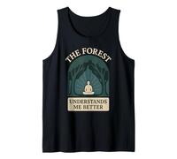 Forest Walk Overthinker Mental Reset Gift Idea Tank Top