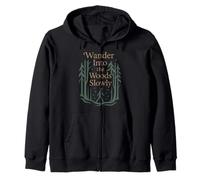 Forest Walk Overthinker Mental Reset Gift Idea Zip Hoodie