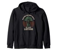 Forest Walk Overthinker Mental Reset Gift Idea Zip Hoodie