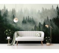 Forest wall mural wallpaper 368x254 cm 144x100 inch giant size living room trees