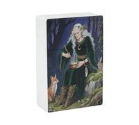 Forest Witch Cigarette Case Plastic Box Normal Size Cigarette Holder Box Can Hold 20 Cigarettes King Size Cigarettes Box Cigs Protective Cover for Outdoor