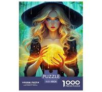 Forest Witch Crystal 1000 Piece Jigsaw Puzzle For Adults Challenging Game Stress Relief Puzzle Cultivate The Spirit of Teamwork for Family Decorations 38x26cm/1000pcs
