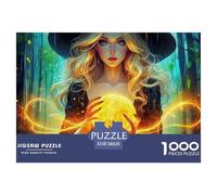Forest Witch Crystal 1000 Piece Jigsaw Puzzle For Adults Challenging Game Stress Relief Puzzle Exercise The Memory of The Brain for Adults And Kids, Age 12 Years Up 38x26cm/1000pcs