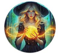 Forest Witch Crystal 1000 Pieces Jigsaw Puzzles For Adults Family Challenge Toys Stress Relieving Entertainment Cultivate The Spirit of Teamwork for Family Decorations 1000pcs (67.5x67.5cm)