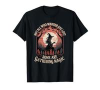 Forest Witch Foraging Tee Not All Who Wander Are Lost Women T-Shirt