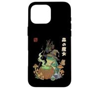 Forest Witch Frog Cottagecore Magic Aesthetic Case for iPhone 16 Pro Max