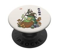 Forest Witch Frog Goblincore Cottagecore Magic Aesthetic PopSockets Adhesive PopGrip