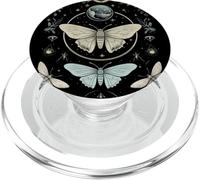 Forest Witch Moth And Moons Folkloric Wiccan Nature Goth PopSockets PopGrip for MagSafe