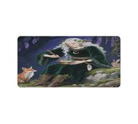 Forest Witch Mouse Pad Portable Non Slip Keyboard Mat 12 X 24 in Square Anime Desk Pad Protectort Retro Elegant Desk Mat for Home Office and Game