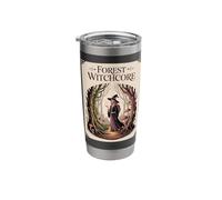 Forest Witchcore Aesthetic - Mystic Witch in Woods Stainless Steel Insulated Tumbler