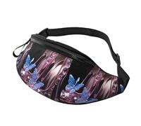 Forest with Fairies Butterflies Elves Fanny Pack for Women Men Fashion Waist Pack Adjustable Belt Bag for Workout Running Travelling Casual Waist Bag, Floral Shoes, One Size