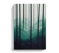 Forest Zen Canvas Print | Gallery Wrapped 30mm Frame Wall Art | 30x20 inches | Ready to Hang | Abstract Landscape Picture | Living Room Bedroom Lounge Office