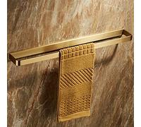 forestalk Antique Copper Towel Bar, Vintage Wall Mounted Hand Holder, Rustic Brass Finish Bath Accessory, Durable Metal Rack for Bathroom Decor