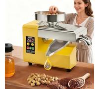 forestalk Cold Press Oil Machine, 1500W High Torque, 5-9kg/h Output for Olive, Peanut, Coconut, Sesame, Quiet Commercial Grade with Dual Hot & Cold Modes