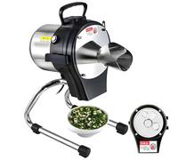 forestalk Electric Vegetable Chopper, 110W Automatic Scallion and Garlic Cutter, 1-5 mm Thickness, Fast 6000 BPM for Onions, Chili, and Potatoes