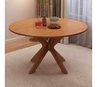 forestalk Folding Dining Table - Bamboo Expandable Kitchen Table, Space Saving Design for Small Spaces, Double Drop Leaf for 6 to 8 People