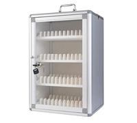 forestalk Lockable Cell Phone Storage Cabinet - 72 Slots Aluminum Alloy Locker for Secure Mobile Phone Management in Classrooms and Military Settings