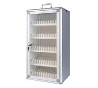 forestalk Lockable Cell Phone Storage Cabinet - 72 Slots Aluminum Alloy Locker for Secure Mobile Phone Management in Classrooms and Military Settings